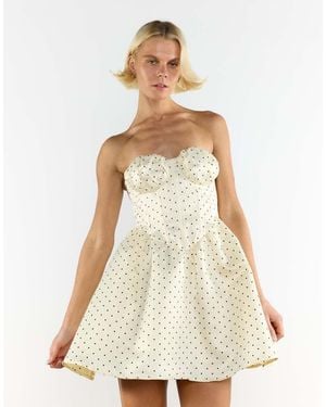 Collective The Label Bandeau Boned Mini Dress - White