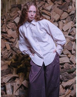 Muse Assembly Oversized Erin Shirt - Purple