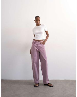 TOPSHOP Cinch Low Rise Relaxed Fit Jeans - Purple