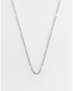 ASOS Stationed Oval Link Chain Necklace - White