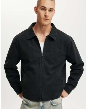 Cotton On Cotton On Cropped Harrington Jacket - Black