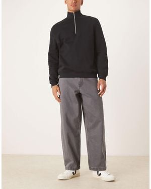 ASOS Loose Straight Jeans - Black