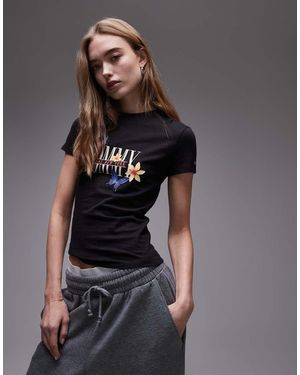 Tommy Hilfiger Baby T-Shirt Met Grafische Print - Grijs