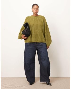 ARRANGE Curve Sydney Denim Barrel Leg Jeans - Yellow