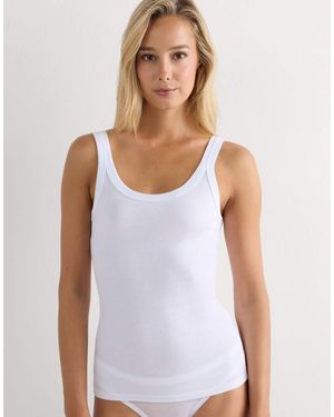 Intimissimi Superior Cotton Racer Back Vest Top - White