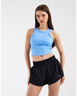 Nike Nike One Training Dri-Fit Mid Rise 3 Inch Shorts - Blue
