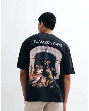 ASOS Oversize-t-shirt mit guinness-print - Blau