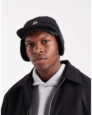 Parlez Casquette réversible avec protège-oreilles et doublure polaire - Noir