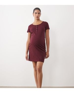 Mama.licious Mamalicious Maternity Nightdress With Nursing Function - Red