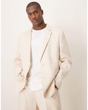 ASOS Giacca Da Abito Regular Fit - Neutro
