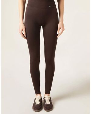 Calzedonia Scrunch Leggings - Brown