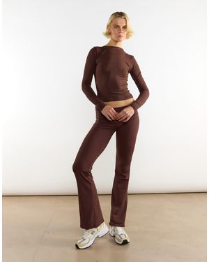agon® Wide Leg Jogger - Brown