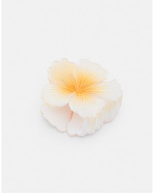 Pull&Bear Flower Hair Clip - White