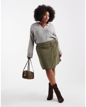 Vero Moda Cord Mini Skirt - Green
