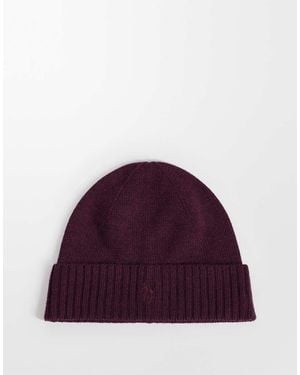 Polo Ralph Lauren Tonal Icon Logo Beanie - Purple
