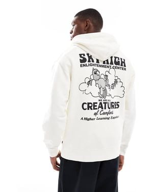 Levi's Sky High Back Print Relaxed Fit Hoodie - White