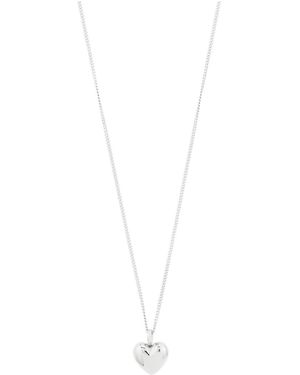 Pilgrim Collar Revan Plateado - Blanco