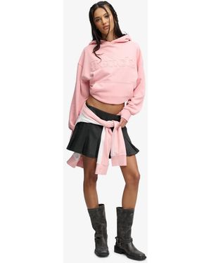 Bench x Superdry & Co Oversized Applique Hoodie - Pink
