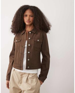 Threadbare Denim Jacket - Brown