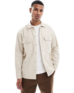 Jack & Jones Brushed Overshirt - Natural