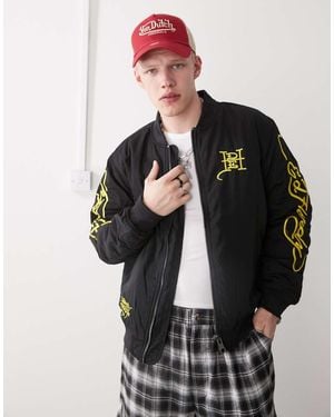Ed Hardy La Tiger Roar Bomber Jacket - Black