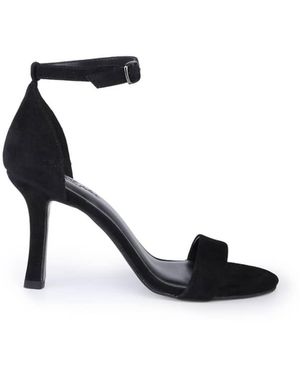 OFF THE HOOK Ashleigh Suede Leather High-Heel Ankle-Strap Sandals - White