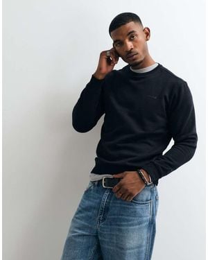 Blend Regular-Fit Sweatshirt Met Katoenmix - Blauw