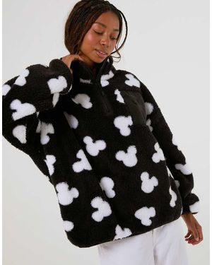 Skinnydip London Disney Mickey Mouse Fleece Jacket - Black