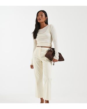 ASOS Petite Tailored Kick Flare - Natural