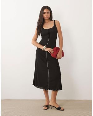 Mango – maxikleid - Schwarz