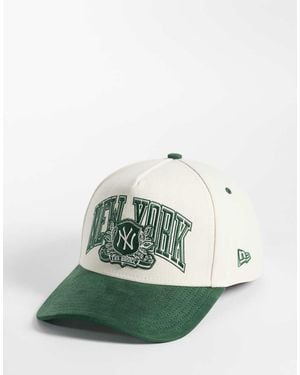 KTZ Ny Yankees Wordmark Logo Contrast Peak Cap - Green