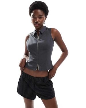 Cotton On Izzy Zip Through Vest - Blue