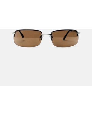 Pull&Bear – sonnenbrille - Weiß