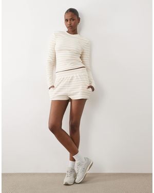 Wanderdoll Frankie Premium Jersey Shorts - Natural
