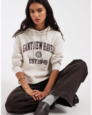 GANT Collegiate Logo Hoodie - Natural