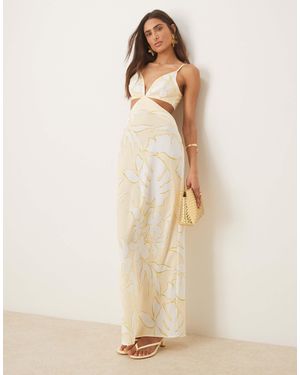Pretty Lavish Cut-out Maxi Dress - Natural