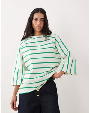 ASOS Oversized Batwing Sleeve Top - Green