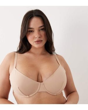 ASOS Asos Design Curve Carla Smoothing Underwired Bra - Brown