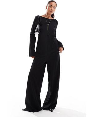 ONLY Scoop Back Loose Fit Jumpsuit - Black