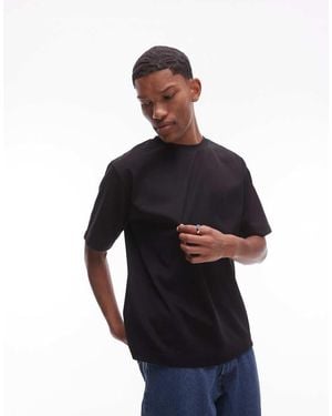 ARKET Heavyweight Interlock Jersey Oversized T-shirt - Blue