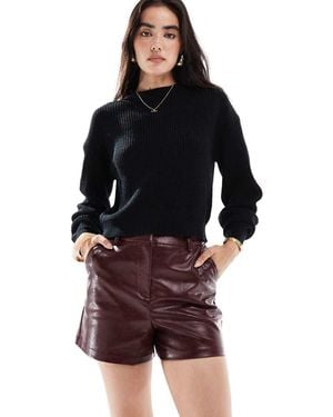 New Look Pu Tailored Short - Blue