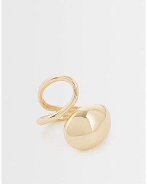 ASOS Ring Met Omwikkeld Ontwerp - Metallic
