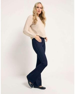 Long Tall Sally Denim Flare Jeans - Blue