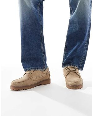 Jack & Jones Faux Suede Boat Shoe - Blue