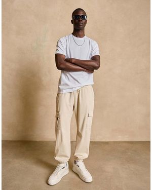 Bershka Cargo joggers - Natural