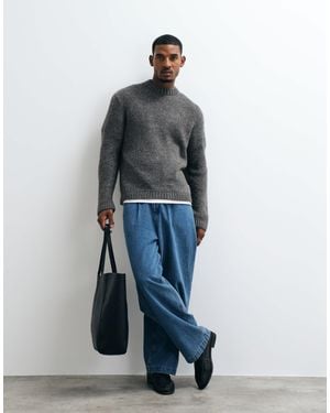 Jack & Jones Oversized Knit Sweater - Blue