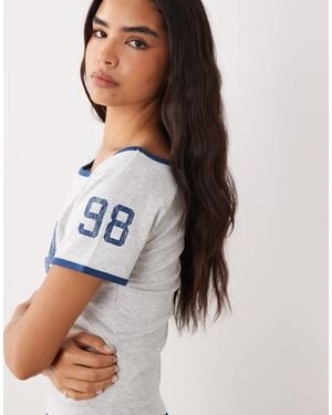 Cotton On Off Shoulder Graphic Tee - White