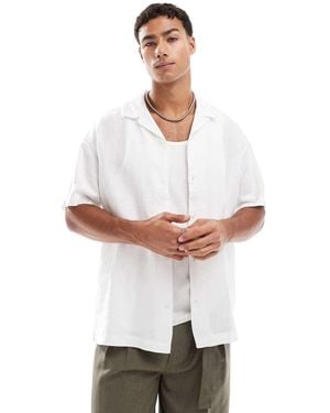 Jack & Jones Pure Linen Shirt - White