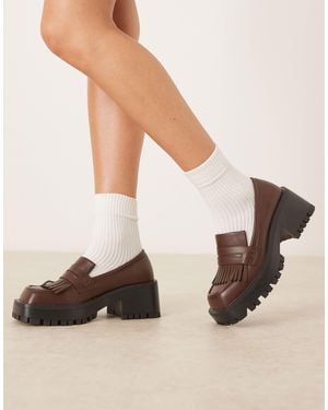 Raid Vamika Chunky Loafers - Natural