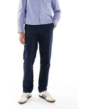 Farah – norwood – hose aus hopsack-stoff - Blau